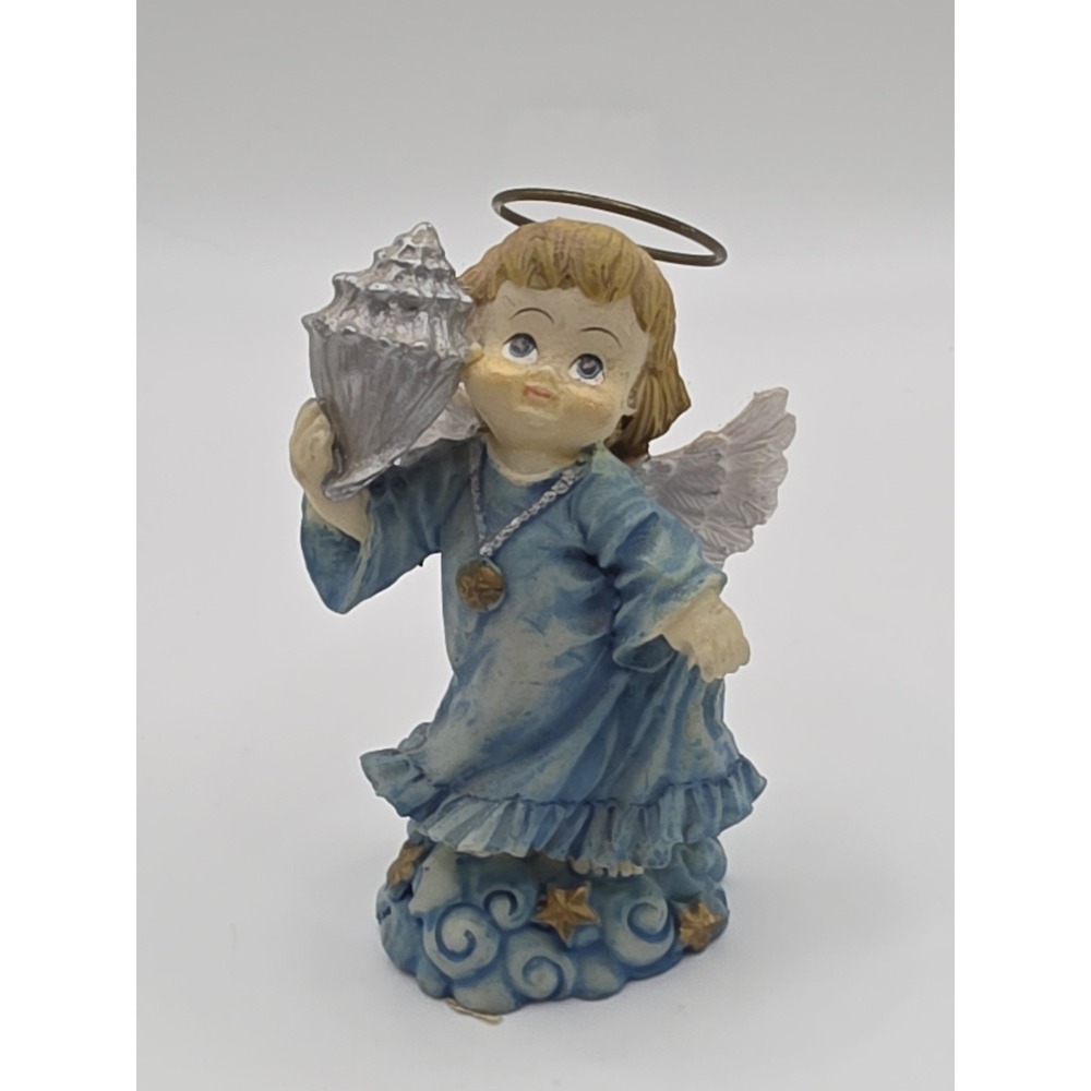 Angel Girl‎ Walking In Clouds Holding Shell